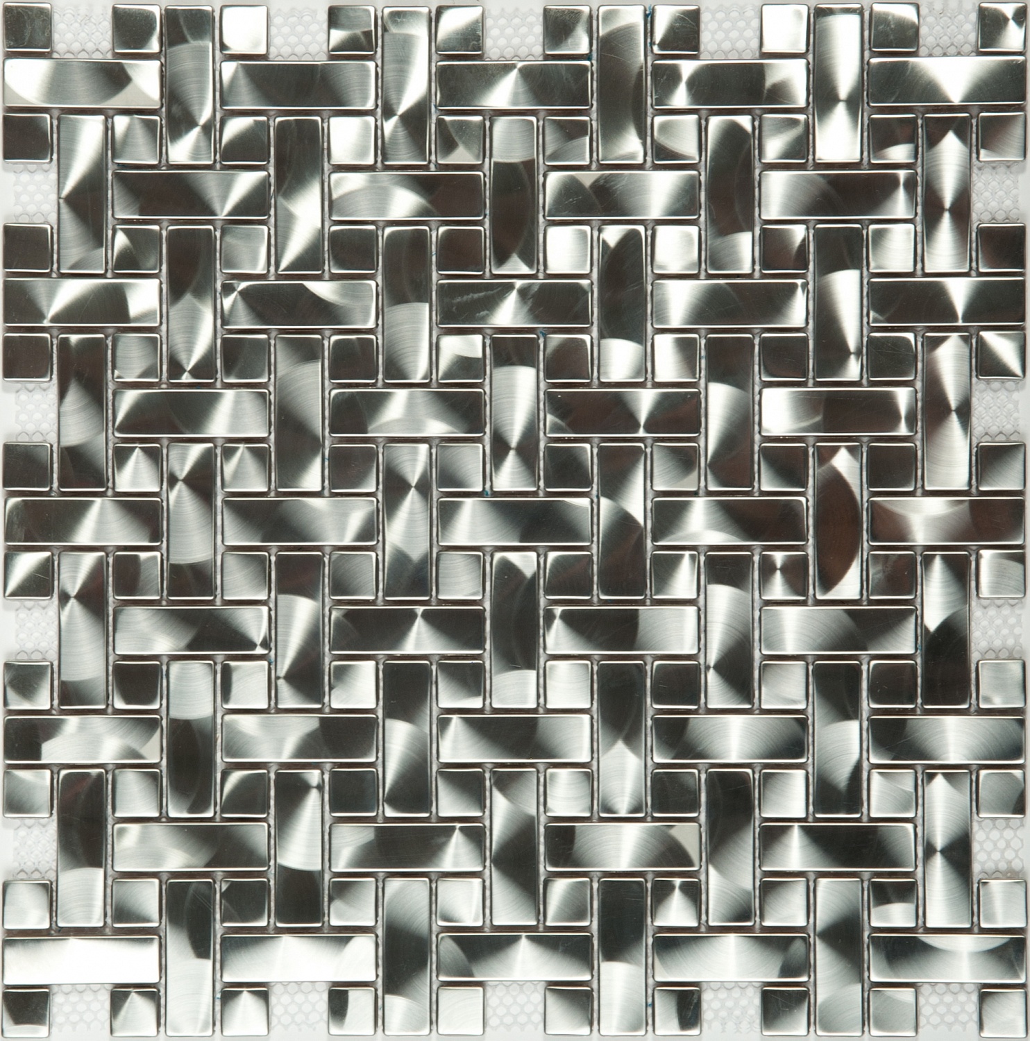 Мозаика NS Mosaic Metal M-603 метал (15х48х15x6) 305*300 мм от интернет-магазина iNterium.studio