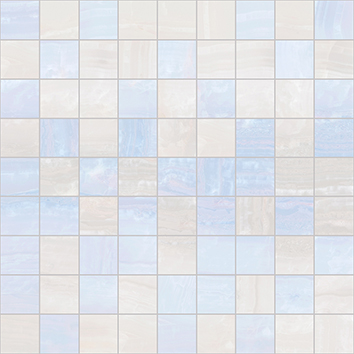 Diadema Мозаика 30х30 голубой+белый от интернет магазина INTERIUM.studio
