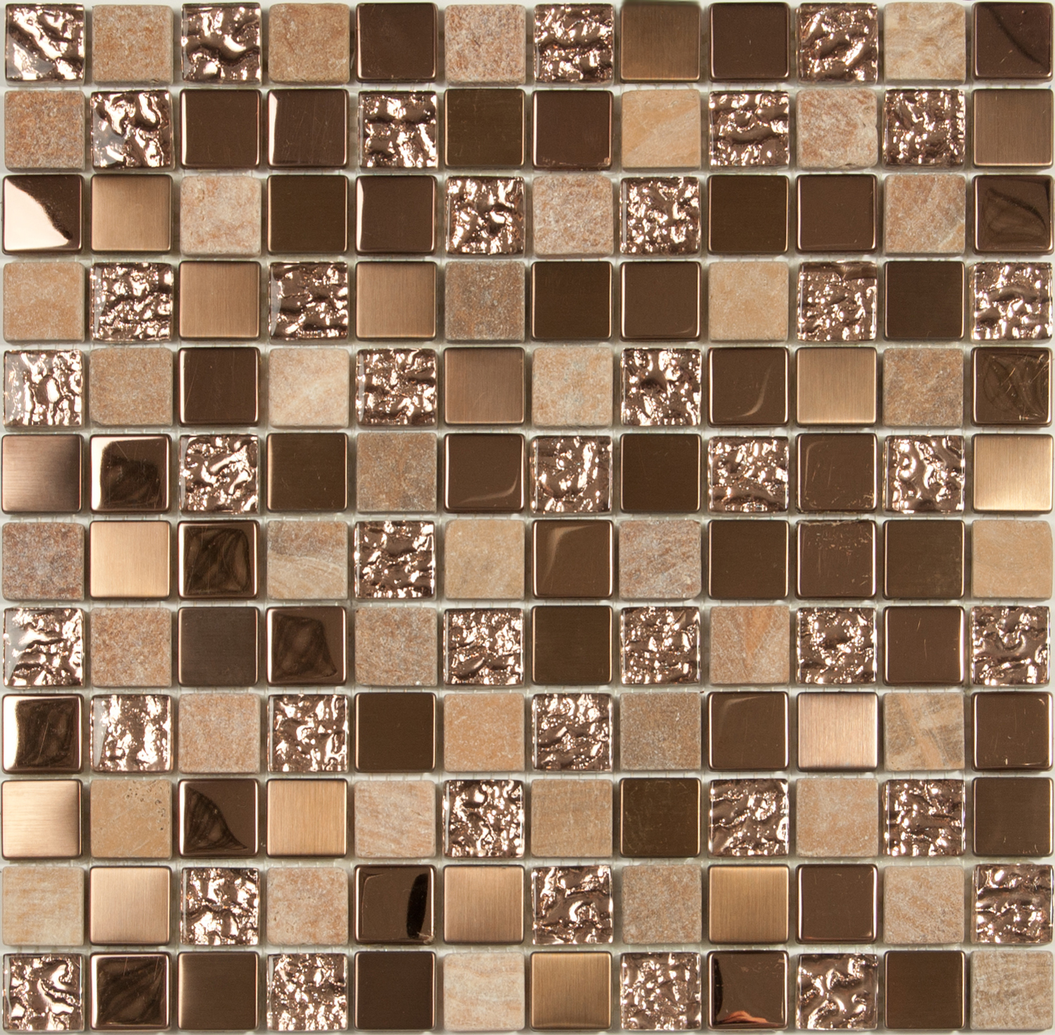 Мозаика NS Mosaic Exclusive S-816 стекло камень метал (23x23x8) 298*298 мм от интернет-магазина iNterium.studio