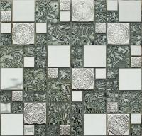Мозаика NS Mosaic Metal  MS-620 метал стекло (23*48*8) 300*300 мм от интернет-магазина iNterium.studio