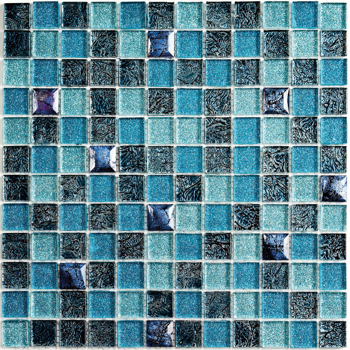 Мозаика Bonaparte Satin Blue 300x300 от интернет-магазина iNterium.studio
