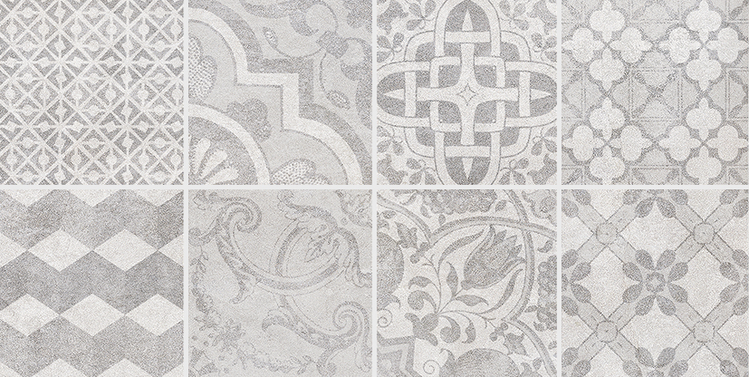 Фото Bastion Декор с пропилами мозаика серый 08-03-06-453 20х40 от интернет магазина INTERIUM.studio