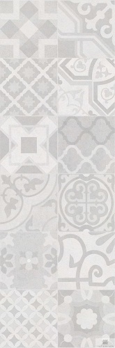 ССG23D17200B Декор Creto Вставка Dover Patchwork Pearl W\DEC M 25х75 NR Satin 1 от интернет-магазина iNterium.studio